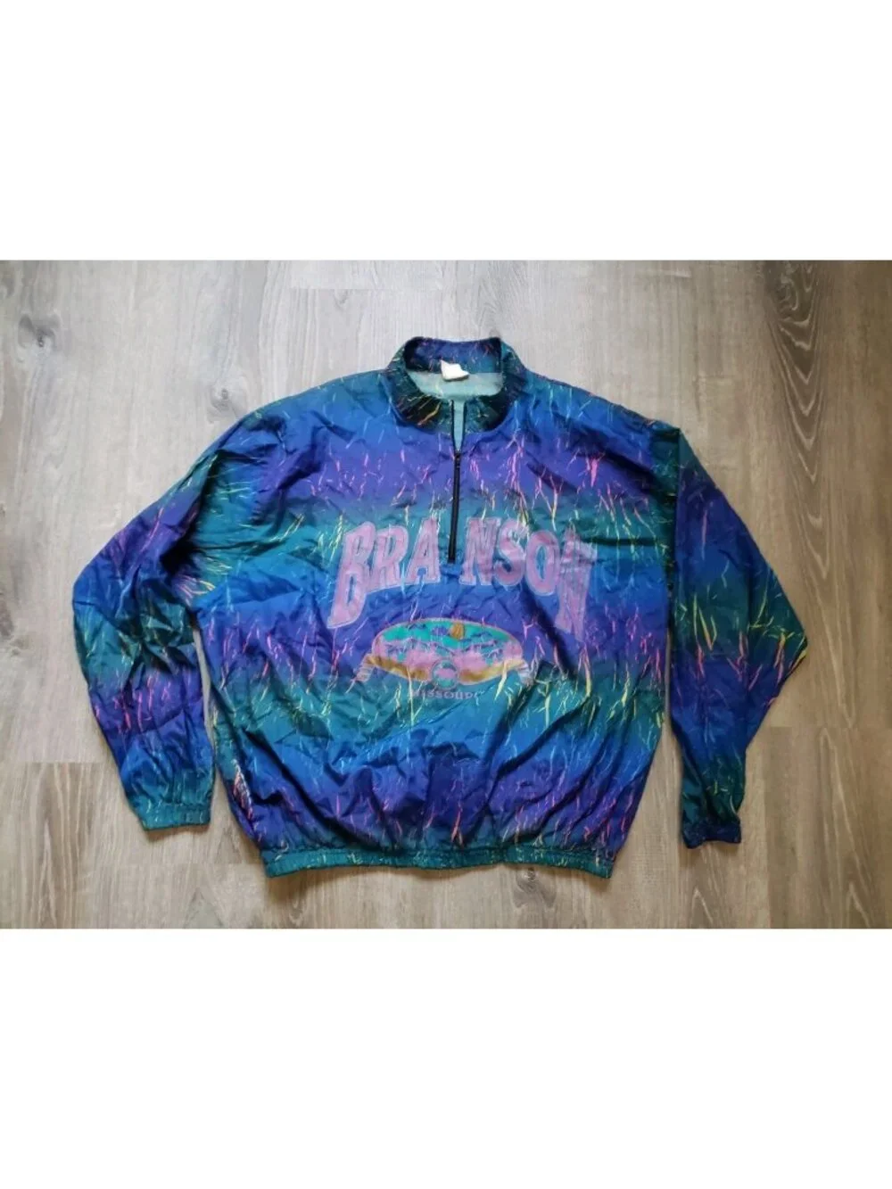VTG Surf Style Womens One Size OS Branson Missouri Pullover Windbreaker Jacket